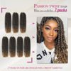 Picture of Dansama Passion Twist Hair Water Wave Braiding Hair for Butterfly Style Crochet Braids Bohemian Hair Extensions (14inch (Pack of 7), T1B/27）