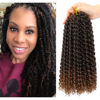 Picture of Dansama 7 Packs Passion Twist Hair Water Wave Braiding Hair for Butterfly Style Crochet Braids Bohemian Hair Extensions (14inch (Pack of 7), T1B/30)