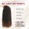 Picture of Dansama 7 Packs Passion Twist Hair Water Wave Braiding Hair for Butterfly Style Crochet Braids Bohemian Hair Extensions (14inch (Pack of 7), T1B/30)