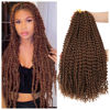 Picture of Dansama Passion Twist Hair 18 inch : Water Wave Crochet Hair Braiding Hair for Bohemian Crochet Braids Hair Extensions (18inch (Pack of 7), #30)