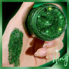 Picture of Teenitor Green Body Glitter Gel, Face Glitter Makeup, Green Glitter, Body Glitter, Hair Glitter Gel, Hair Glitter for Kids, Festival Rave Accessories, 80g/2.8oz Holographic Glitter for Face Body Hair