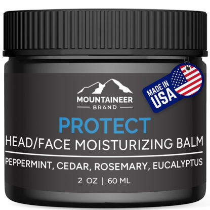 Picture of Mountaineer Brand All Natural Bald Head Moisturizer and After Shave Balm | Bald Head Care for Men | Non-Greasy Scalp and Face Lotion | Refreshing Natural Scent | Made in USA | Protect 2oz