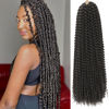 Picture of Passion Twist Hair 24 Inch 8 Packs Passion Twist Crochet Hair For Women Passion Twists Braiding Hair Long Bohemian Spring Twist Hair Crochet Braids Synthetic Hair Extension (24 Inch, 2#)