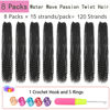 Picture of Passion Twist Hair 24 Inch 8 Packs Passion Twist Crochet Hair For Women Passion Twists Braiding Hair Long Bohemian Spring Twist Hair Crochet Braids Synthetic Hair Extension (24 Inch, 2#)