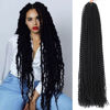 Picture of Passion Twist Hair 34 Inch 8 Packs Long Passion Twist Crochet Hair For Women Water Wave Braiding Hair Bohemian Spring Twist Hair Synthetic Hair Extension (34 Inch (Pack of 8), 1B#)
