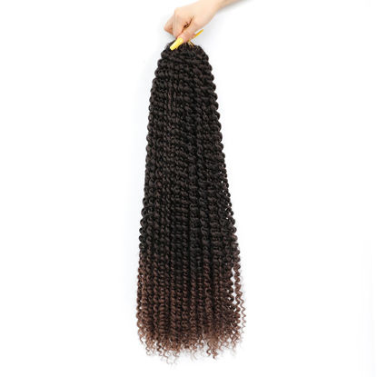 Picture of Alrence Passion Twist Hair 24 Inch 8 Packs Water Wave Crochet Hair Curly Braiding Hair For Butterfly Locs Long Bohe Crochet Braids (24 Inch (Pack of 8), 1B/33)