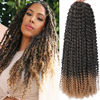 Picture of Passion Twist Hair 18 Inch 8 Packs Passion Twist Crochet Hair For Black Women Water Wave Braiding Hair Bohemain Long Spring Twist Hair Synthetic Hair Extension 18 Inch (Pack of 8), T27)