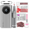 Picture of SAVILAND Electric Nail Drill, 35000RPM Nail Drill Machine-Rechargeable Nail Drill Electric Nail File with 12 Nail Bits for Acrylic Nails Professional Nail Care Tools Manicure Pedicure Home Salon Use
