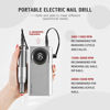 Picture of SAVILAND Electric Nail Drill, 35000RPM Nail Drill Machine-Rechargeable Nail Drill Electric Nail File with 12 Nail Bits for Acrylic Nails Professional Nail Care Tools Manicure Pedicure Home Salon Use