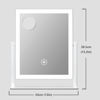 Picture of Gvnkvn 15.2" Lighted Makeup Mirror Hollywood Vanity Mirror with Lights, Three Color Modes,Detachable 10X Magnification Mirror, Smart Touch Control, 360°Rotation White