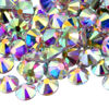 Picture of NCB 3000pcs Flatback Round Glass Nail Art Rhinestones Crystal for DIY Making Accessories Shoes, Clothes, Face Art, Bags, Manicure (Crystal AB, SS6 3000pcs)