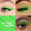 Picture of evpct 1Pcs Light Green Waterproof Colored Eyeliner Liquid Eye Liner Set Long Lasiting Ultra-fine Speed Dry Colorful Liquid Eyeliner lapiz delineador de ojos contra el agua blanco para ojos de colores