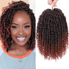 Picture of Pre-Twisted Passion Twist Hair, 8 Packs 112 Strands Pre Looped Passion Twist Braiding Hair for Women, Short Passion Twists Crochet Hair Synthetic Hair Extensions (10 Inch (Pack of 8), T350)