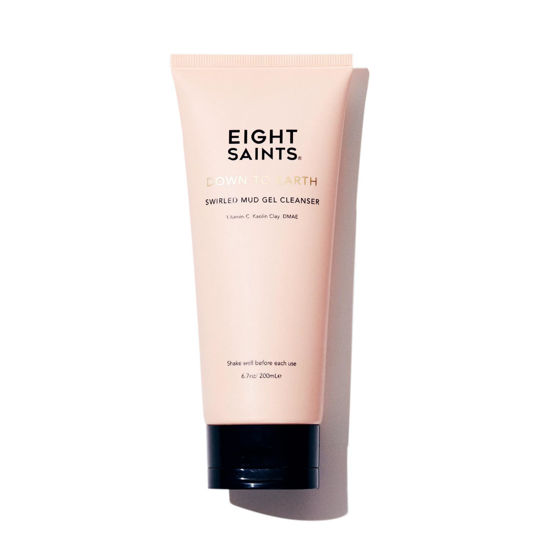 Picture of Eight Saints Down To Earth Mud Gel Face Wash, Natural and Organic, Gentle and Effective Daily Anti Aging Facial Cleanser, Makeup Remover, Nourishing and Hydrating Face Cleanser, 6.7 Ounces