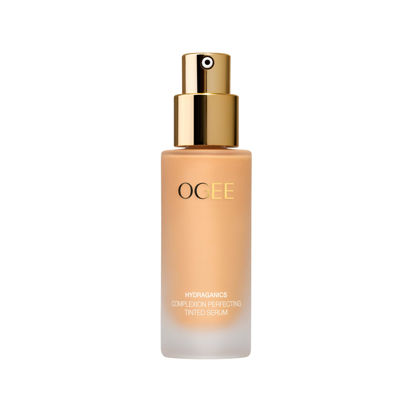 Picture of Ogee Complexion Perfecting Tinted Moisturizer For Face (Palmetto 2.80N - Medium Light Tan, Olive Undertones) - Lightweight Tinted Serum with Vitamin C & Jojoba Oil - Certified Organic & Made in USA
