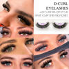 Picture of royaomis False Eyelash, D Curl S46 10paris, Faux Mink Mink Fur Silk, Natural, Pair, Handmade, Reusable, DD Curl, 3D, Fluffy, Wispy Fake Lashes