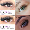 Picture of royaomis False Eyelash, D Curl S46 10paris, Faux Mink Mink Fur Silk, Natural, Pair, Handmade, Reusable, DD Curl, 3D, Fluffy, Wispy Fake Lashes