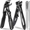 Picture of Toenail Clippers for Thick Nails for Seniors, Popular Angled No Splash Self Collecting Fingernail with Catcher & 16mm Ultra Sharp Wide Jaw Nail Clippers for Men, Novelty Gifts for Men Women