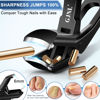 Picture of Toenail Clippers for Thick Nails for Seniors, Popular Angled No Splash Self Collecting Fingernail with Catcher & 16mm Ultra Sharp Wide Jaw Nail Clippers for Men, Novelty Gifts for Men Women