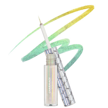 Picture of CHARMACY Chameleon Liquid Eyeliner, Intense Shifting Colored Eyeliner, Waterproof Eyeliner Liquid Gold Glitter Eyeliner, High Pigmented, Smudge Proof Formula,Ultra-Fine Tip,PALE YELLOW GOLD 907