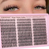 Picture of Goddvenus Eyelash Clusters Wispy Lash Clusters Natural 300pcs Lashes Clusters 10-16mm DIY Cluster Eyelash Extensions C Curl Individual Lashes Cluster Eyelashes Clusters for DIY Lash Extension