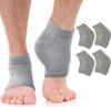 Picture of Moisturizing Socks for Women & Men | Aloe Vera Cracked Heel Treatment | Foot Callus Remover | Aloe Socks for Cracked Heels & Dry Cracked Feet | Lotion Infused Gel Heel Socks (Large - 2 Pairs)