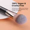 Picture of TEOYALL Setting Powder Brush, Ultra Plush Fluffy Synthetic Bristles Powder Makeup Buffing Brush for All-Over Powder Application with Powder Bronzer Foundation