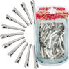Picture of HiJeaton Hair Clips for Hair Bows, 150Pcs Alligator Metal Clip (4.5cm/1.77"), Gator Hairdresser Clips for Bow Making, Large Plain DIY Clips Supplies for Crafts