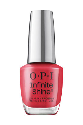 Picture of OPI Infinite Shine Dutch Tulips | Opaque Bright Red Crème Long Wear Gel Like Nail Polish | Vegan, Long Lasting, Streak Free