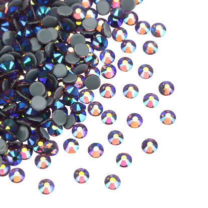 Picture of Jollin Hot Fix Crystal Flatback Rhinestones Glass Diamantes Gems 4.8mm(20ss 1440pcs, Light Purple AB)