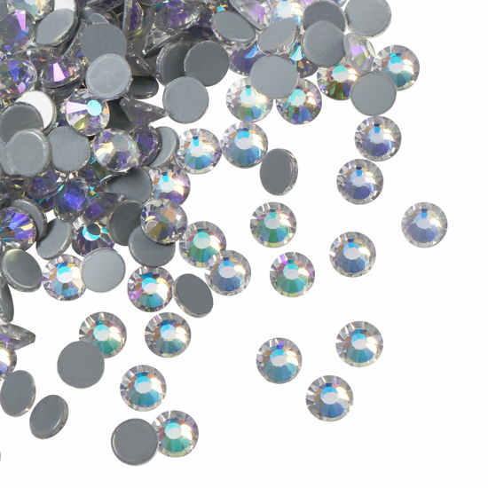 Picture of Jollin Hot Fix Crystal Flatback Rhinestones Glass Diamantes Gems 7.2mm(34ss 288pcs, Moonlight)
