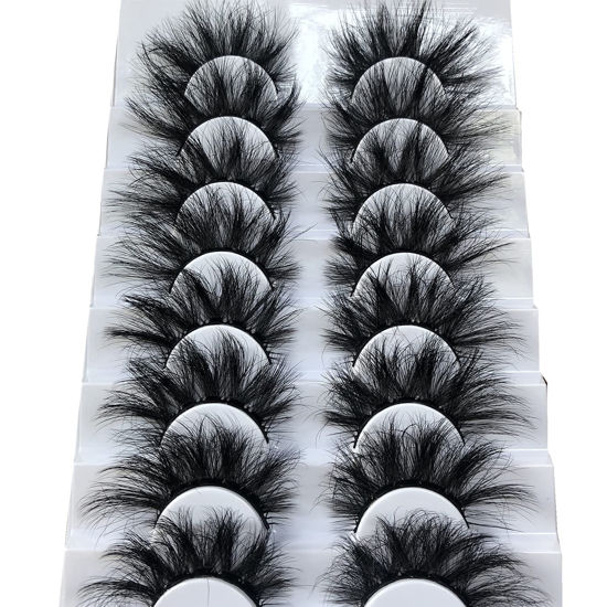 Picture of GMAGICTOBO False Eyelashes Fluffy Wispy Eyelashes Faux 3D Mink Lashes Thick Volume Long Soft Dramatic Strip Eye Lashes Pack 8 Pairs