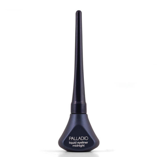 Picture of Palladio Liquid Eyeliner, Highly Pigmented and Waterproof Eyeliner, For Intense Eye Definition, Smear-proof Eyeliner Liquid, Includes Easy Grip Wand and Felt Tip Eyeliner Applicator, Midnight