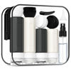 Picture of Ruinovate 17 Pack Travel Bottles for Toiletries, TSA Approved Travel Size Toiletries Bottles, Leak Proof Travel Size Containers, Travel Essentials for Body Wash, Shampoo, Lotion & Conditioner Black