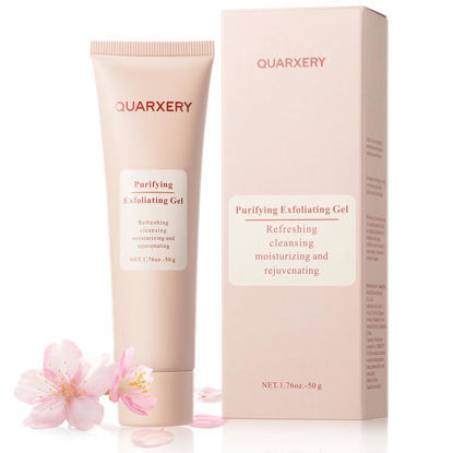 Picture of Quarxery Purifying Exfoliating Gel: Exfoliating Gel for Face Facial Exfoliator Cleanser - Quarxery Exfoliating Gel Wash Face for All Skin Types