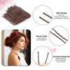 Picture of U Shaped Hair Pins, 100PCS 2.4inch Bun Hair Pins for Women Kids Girls Hairdressing Salon with Storage Box, for All Hair Types - Brown