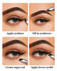 Picture of EIGSHOW Eyeliner Brush Gel Eye Liner Makeup Brushes for Precise Eyeliner Eyebrow Eyelid Ultra Thin with Curved Bristle Makeup Brush(2 Pieces)