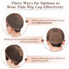 Picture of Dreamlover Hair Net for Wig, Brown Wig Cap for Long Hair, Mesh Wig Cap, 2 Pieces