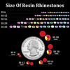Picture of 15000pcs 2mm Resin Rhinestones Bulk, Red AB Flatback Round Jelly Rhinestones Bedazzling Non Hotfix Crystal Gems Large Quantity Wholesale for DIY Crafts Clothes Bottles Tumblers Face Makeup Manicure