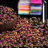 Picture of 6000pcs 4mm Resin Rhinestones Bulk, Gold Rose AB Flatback Round Jelly Rhinestones Non Hotfix Crystal Gems Large Quantity Wholesale for DIY Crafts Clothes Bottles Face Makeup Manicure