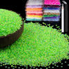 Picture of 15000pcs 2mm Resin Rhinestones Bulk, Fluorescent Green AB Flatback Round Jelly Rhinestones Non Hotfix Crystal Gems Large Quantity Wholesale for DIY Crafts Clothes Face Makeup Manicure