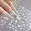 Picture of Flowers Nail Art Stickers Nail Decals Self-Adhesive Colorful Flowers Nail Accessories Flower Nail Art Design Nail Supplies for Women Girls Spring Summer Acrylic Nail Decoration Charms 6 Sheets