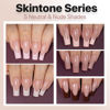Picture of SXC Cosmetics French Tip Press On Nails - Skin Tone Nude and Color Series, Medium Square X-Pro Tips Starter Kit ST117KIT