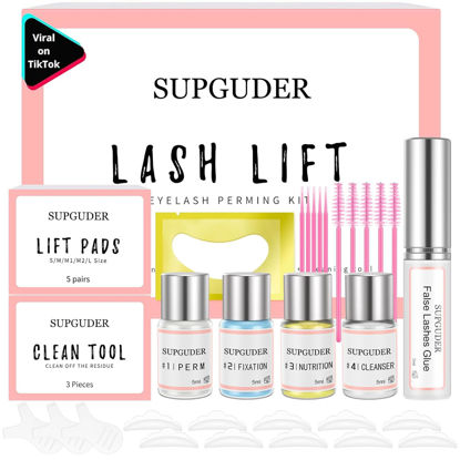 Picture of 2025 Lash Lift kit Eyelash perm kit,SUPGUDER Professional Eyelash Curling Lash Extension Set,Lash Lifting Tools Suitable for Salon