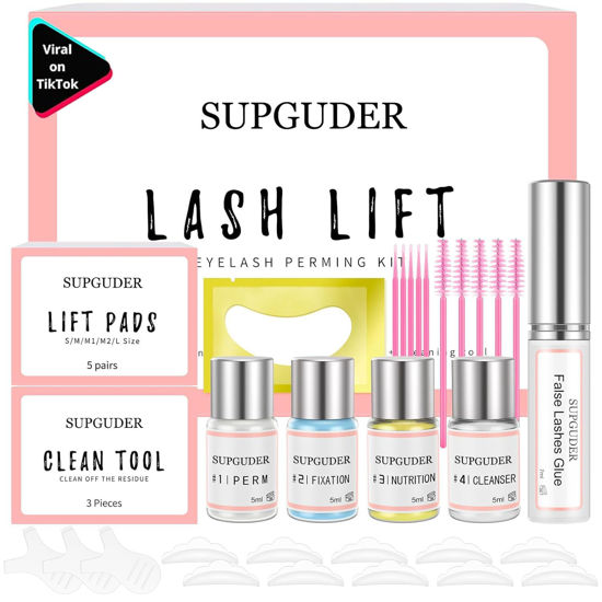 Picture of 2025 Lash Lift kit Eyelash perm kit,SUPGUDER Professional Eyelash Curling Lash Extension Set,Lash Lifting Tools Suitable for Salon