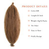 Picture of 8 Packs Pre-Separated Springy Afro Twist Hair 18 Inch Honey Brown Marley Twist Crochet Braiding Synthetic Hair Extension for Black Women (24 inch, 30#)