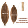 Picture of 8 Packs Pre-Separated Springy Afro Twist Hair 18 Inch Honey Brown Marley Twist Crochet Braiding Synthetic Hair Extension for Black Women (24 inch, 30#)