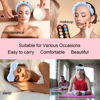 Picture of TLUXX 4-Piece Spa Headband & Wristband Set， Reusable Makeup & Skincare Accessories for Face Washing, Preventing Liquid Overflow - Ideal for Women & Girls