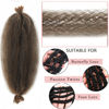 Picture of 18 Inch Pre-Separated Springy Afro Twist Hair 8 Packs Pre-Fluffy Natural Curls are Perfect for Marley Crochet Hair Suitable for Black Women (1B/30, 18 Inch (Pack of 8))