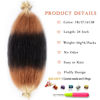 Picture of 24 Inch Pre-Separated Springy Afro Twist Hair 8 Packs Pre-Fluffy Natural Curls are Perfect for Marley Crochet Hair Suitable for Black Women (1b / 27/613, 24 Inch)
